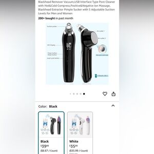 Sjie blackhead remover‎ pimple suction clear face beauty makeup wireless skin